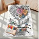 Kit Cretaivo Relax Manta Maceta y Flor 75x100 cm