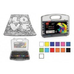 Kit Anti Estres Manta Love 100 x75 + Estuche 12 Marcadores 
