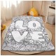 Kit Anti Estres Manta Love 100 x75 + Estuche 12 Marcadores 