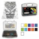 Kit Anti Estres Manta Maceta Amor 100 x 75 + Estuche 12 Mar