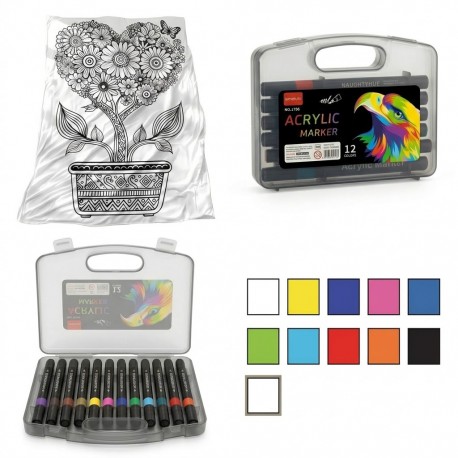 Kit Anti Estres Manta Maceta Amor 100 x 75 + Estuche 12 Mar