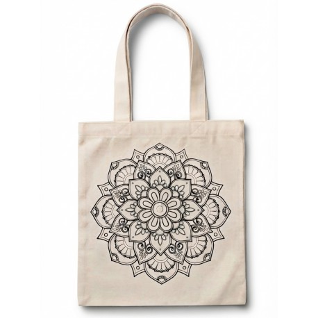 Tote Bag Madala para colorear 38x43cm