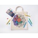Kit Tote Mandala + Maracdores Acrliccos Textiles