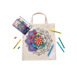 Kit Tote Mandala + Maracdores Acrliccos Textiles