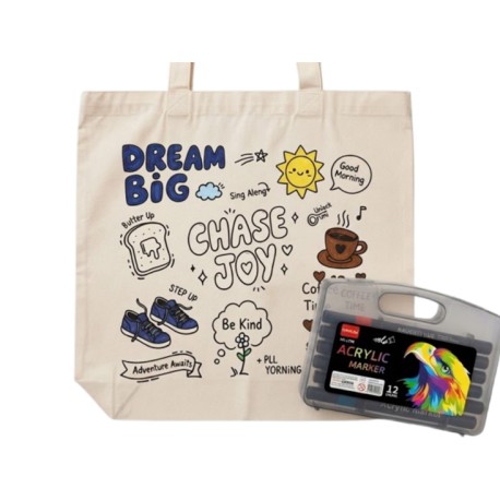 Tote Bag Sensation para colorear 38x43cm